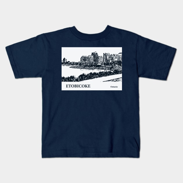 Etobicoke - Ontario Kids T-Shirt by Lakeric